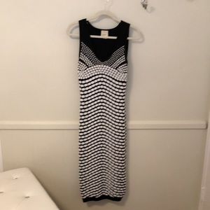 Artelier Nicole Miler Monochrome Knit Midi Dress